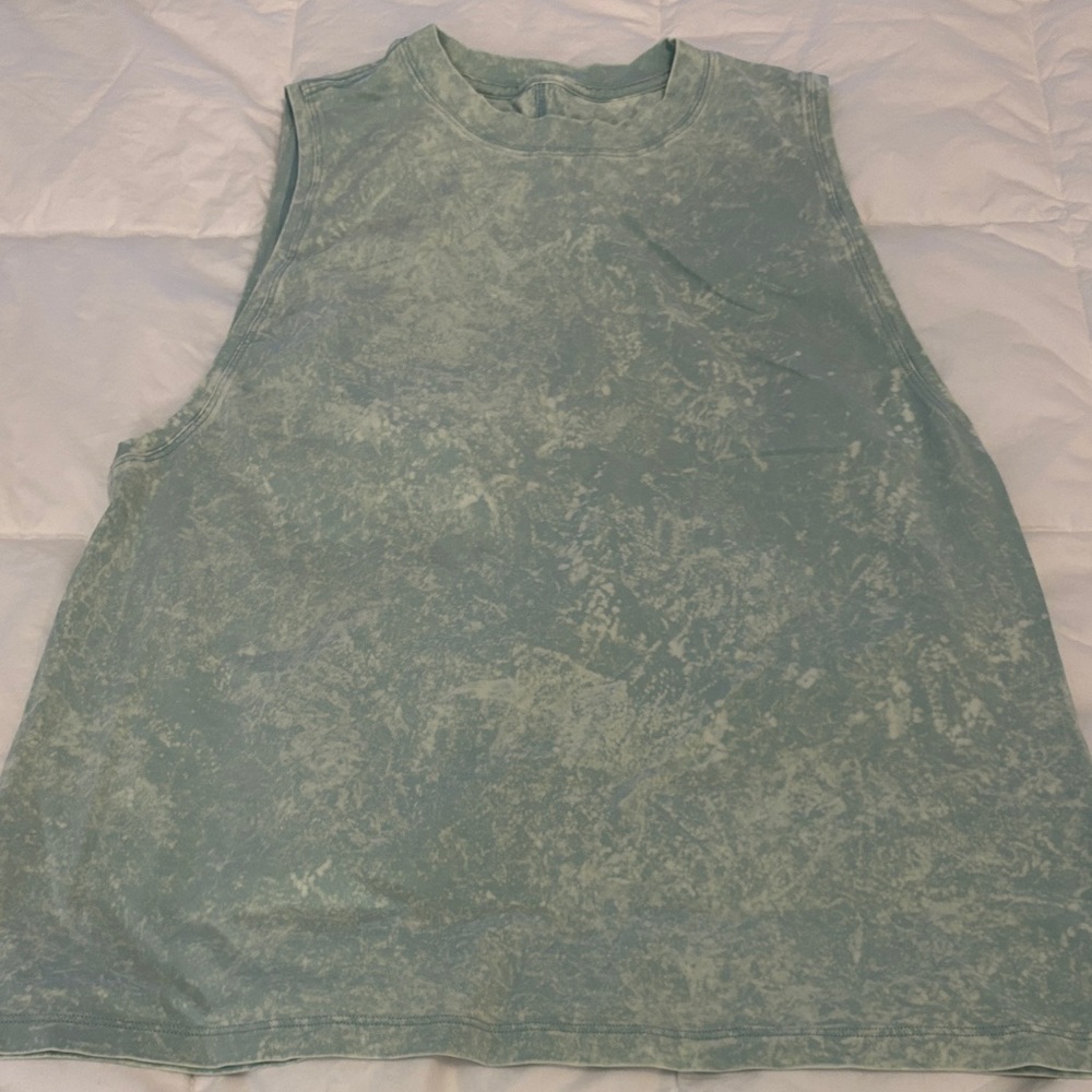 lululemon athletica Mint Green Marble Muscle Tee
